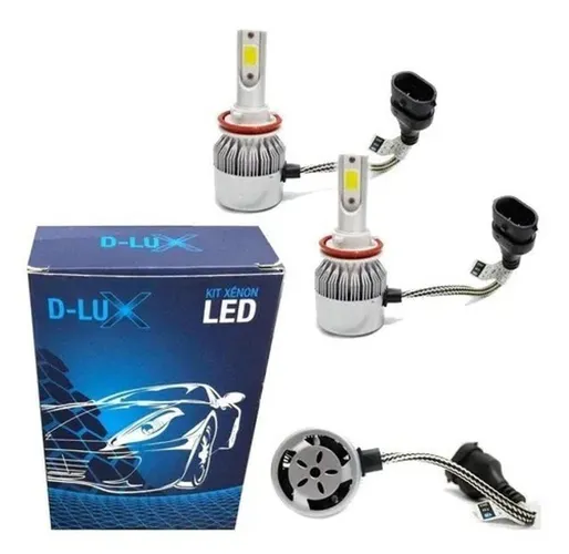 Kit Lâmpada Super Led D-Lux h11 - 6000K  - Alto, baixo e Milha