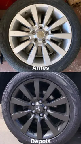 Reforma e pintura de aros liga leve na VIX PNEUS
