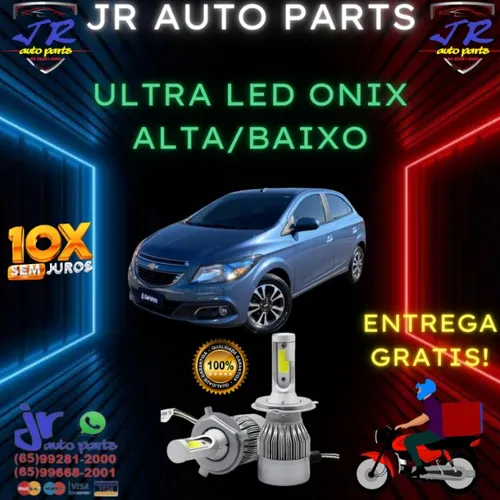 Ultra LED Chevrolet Onix 2015 (Alta/Baixo)
