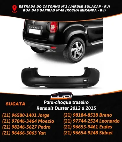 Para-choque traseiro Renault Duster 2012 à 2015