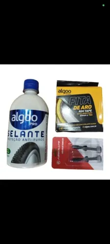 Kit Selante Algoo Pro + Fita de Aro + 2 bicos tubless