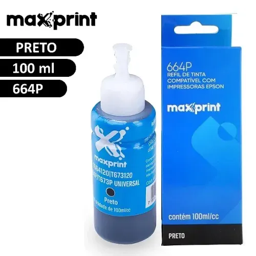 Tinta de Impressora Epson 664 Preto Compatível L100 L110 L120 L200 L210?