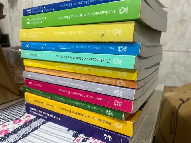 Livros Fundamentos de Matemática Elementar 11 volumes + Brinde Noções da Matemática 3