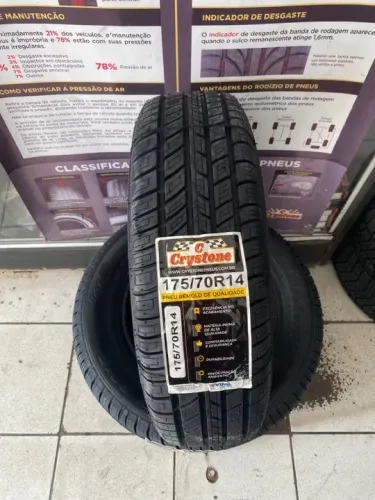 PNEU 175/70/R14 REMOLD CRYSTONE VIPAL (instalação gratuita)