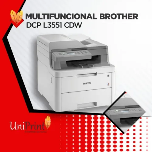 Multifuncional Brother Laser Colorida dcp l3551 cdw  zero