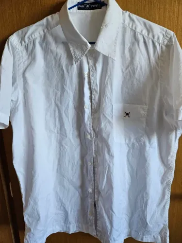 Camisa social P e M branca