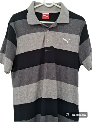 Camisa polo Puma cinza usada original