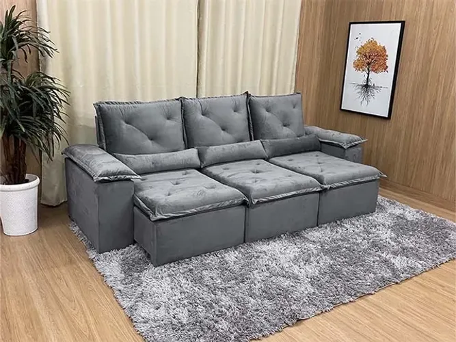 Sofá Retrátil Reclinável 2,70m Premium a44
