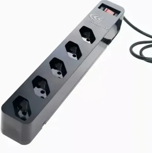 Filtro de linha Clamper Energia 5 DPS Bivolt Preto novo lacrado garantia