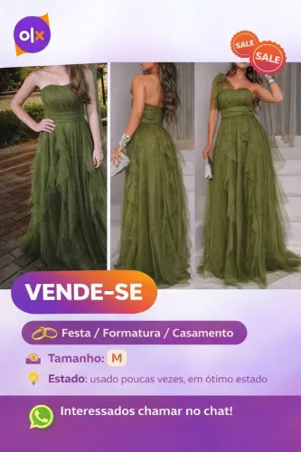 Vestido de festa M veste do P ao M