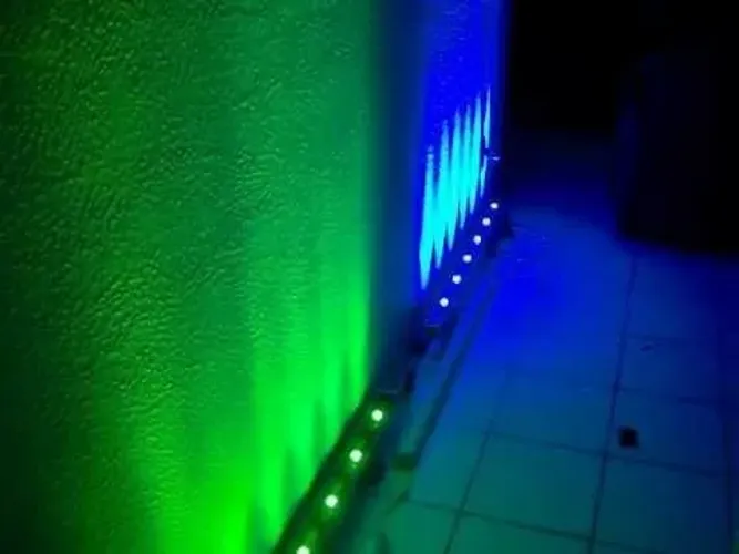 ribalta led rgb com dmx