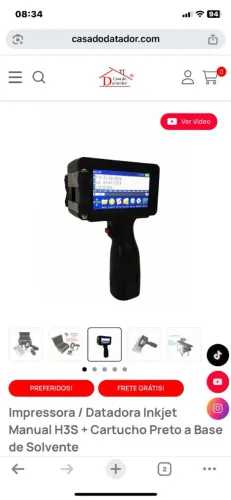 Impressora Datadora Inkjet H3S