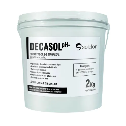 Decantador Sulfato de Alumínio Decasol pH- 2 Kg