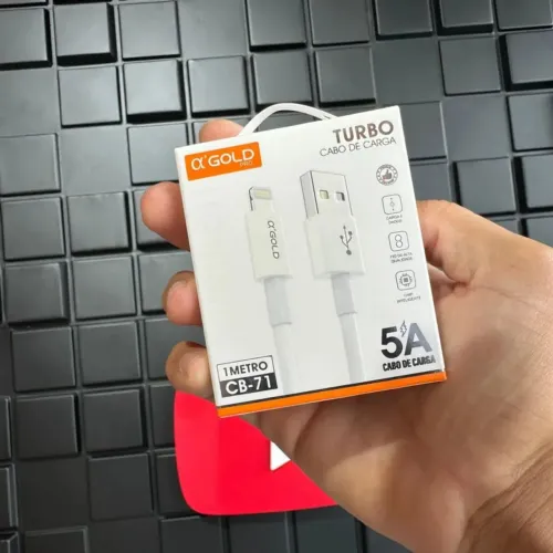 Cabo De Dados Celular Carga Usb 25w Turbo Para iPhone