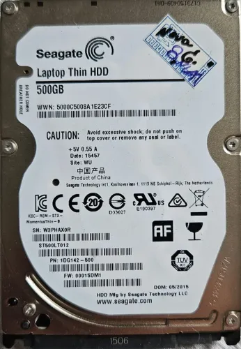 HD Seagate para Notebook 500GB