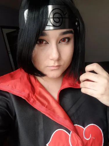 Peruca longa do tachi Uchiha