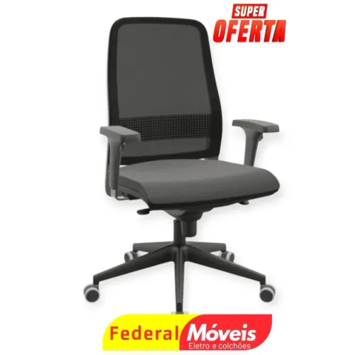 Cadeira Presidente sem Apoio de Cabeça - Assento Curvin - NOVA - Confortável e elegante