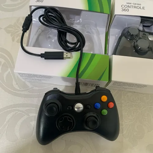 Controle Xbox 360/ PC / Notebook com Fio - Novo!