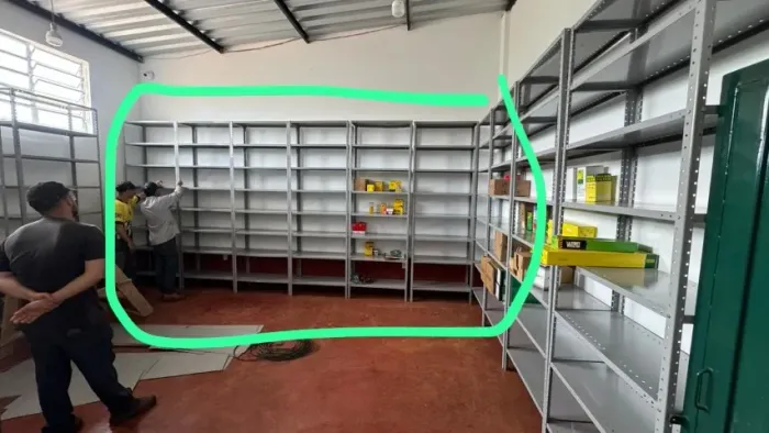 Prateleiras reforçadas