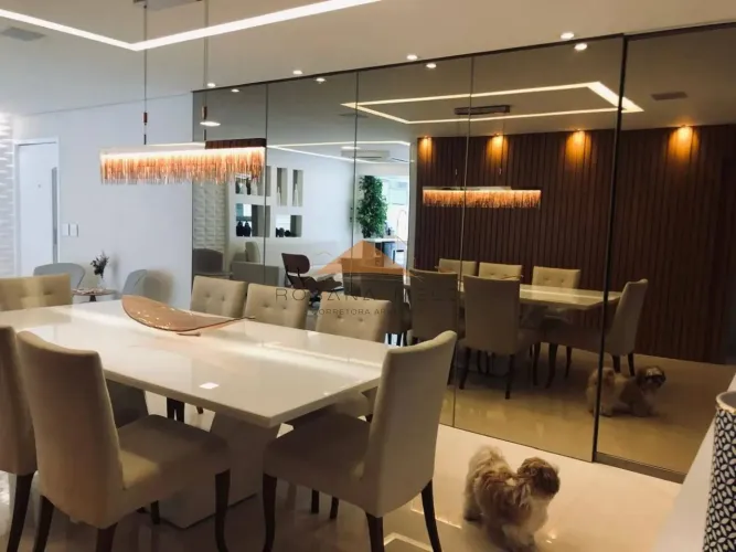 Edf. Alameda Imperial, 172m², 4 quartos, 3 suítes, sala para 3 ambientes, móveis fixos, 3