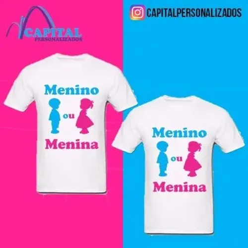 camisas chá revelação