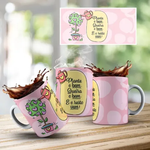 Caneca de Porcelana Personalizada ?Deus no Comando?