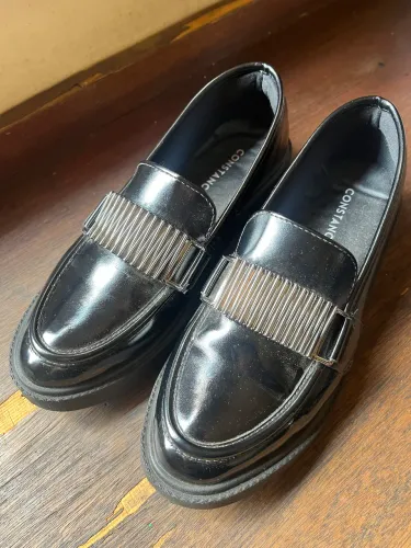 Sapato Feminino Mocassim Preto - Constance