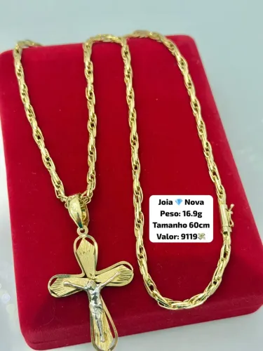 Corrente de ouro 18k Nova Exclusiva | Certificado de Garantia | Loja física