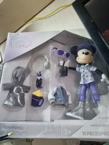 Boneco Mickey Disney 100 com acessorios