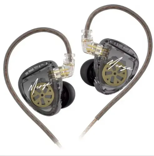 Fone retorno de palco Kz Merga Dual Driver com ou sem mic  
