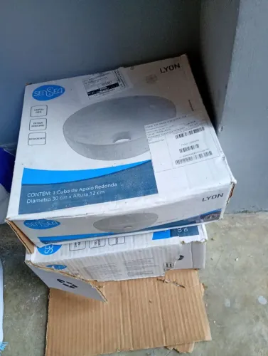 Cuba de apoio redonda 2 peças