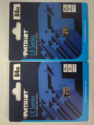 Cartões de Memória Patriot 128gb (64x2)