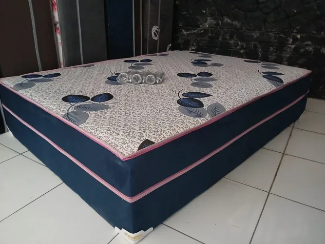 Cama Box Casal Estampada Espuma D28