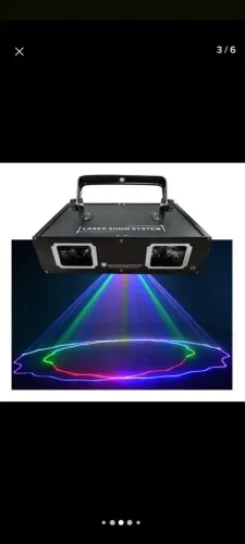 Laser Duplo Verde Azul Vermelho DJ festa jogo de luz
