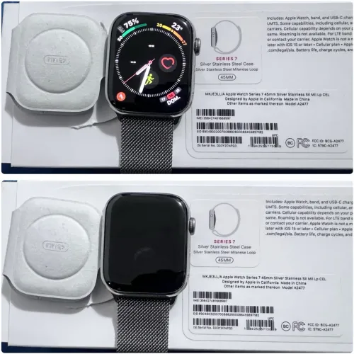Apple Watch Series 7 45mm Prata - seminovo