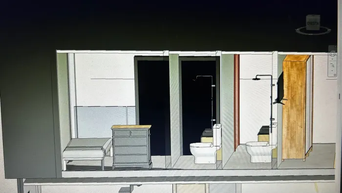 Projeto 3D e planta baixa 