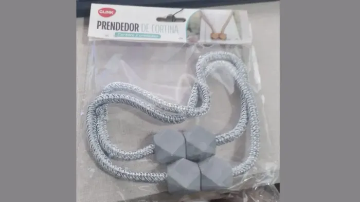 Kit 4 Prendedor Cortina Imã Magnético Presilhas Abraçadeira
