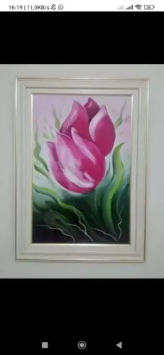 Quadro decorativo com tulipa