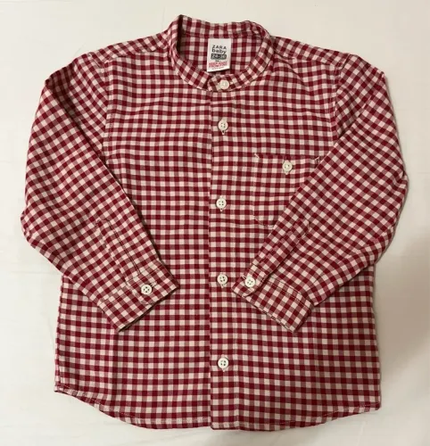 Camiseta xadrez Zara tamanho 2~3 anos