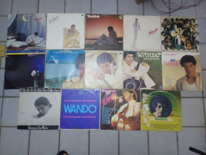 Coleção 14 Lps Wando/Discos de Vinil/MPB/Românticas
