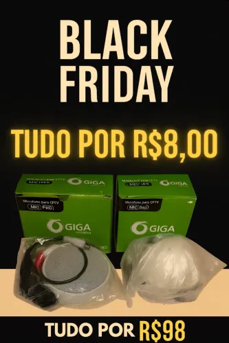 Microfones GIGA MIC Pro e Lite ? NOVOS! Com desconto!
