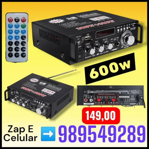 AMPLIFICADOR DE SOM 600W 