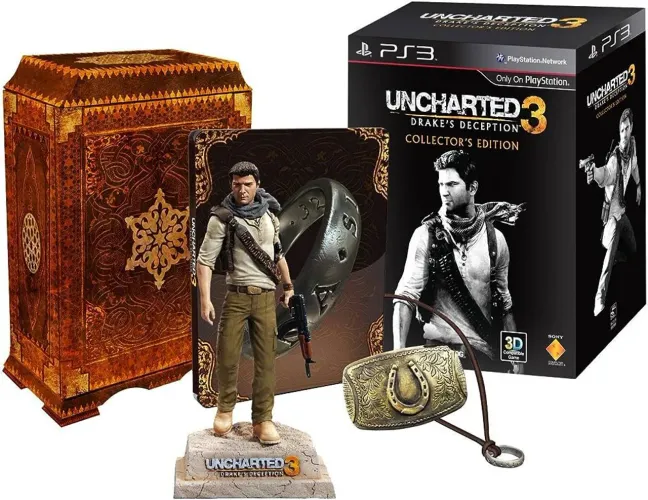 Uncharted 3 Nathan Drake Edição de colecionador PS3 (DETALHES)