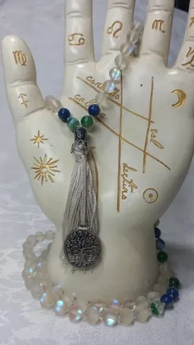 Japamala Artesanal - Murano e Ágatas Azul e Verde