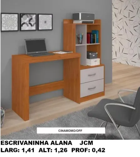 Escrivaninha Alana 1,41 cm Pronta Entrega