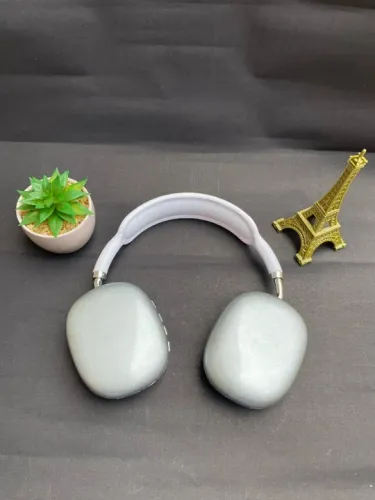 Fone Headphone Bluetooth Wireless Extra Bass P9 Air Top Max Cor Prateado