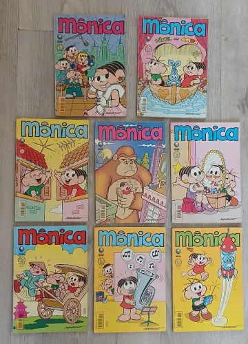 Coleção com revistas clássicas da Mônica globo