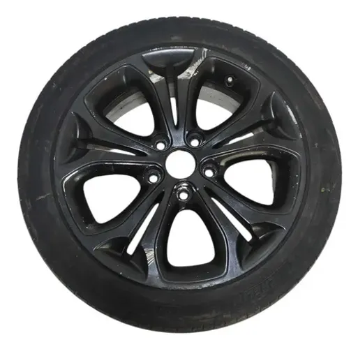 Roda Aro 17 5x100 C/pneu Hyundai I30 2013 A 2016 Detalhe Preto