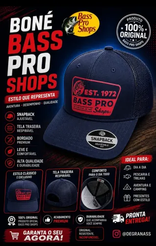 Boné bass pro shops original 