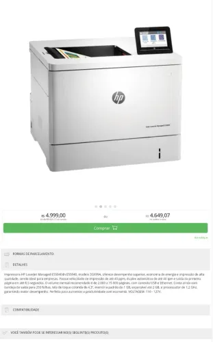 Impressora HP multifuncional